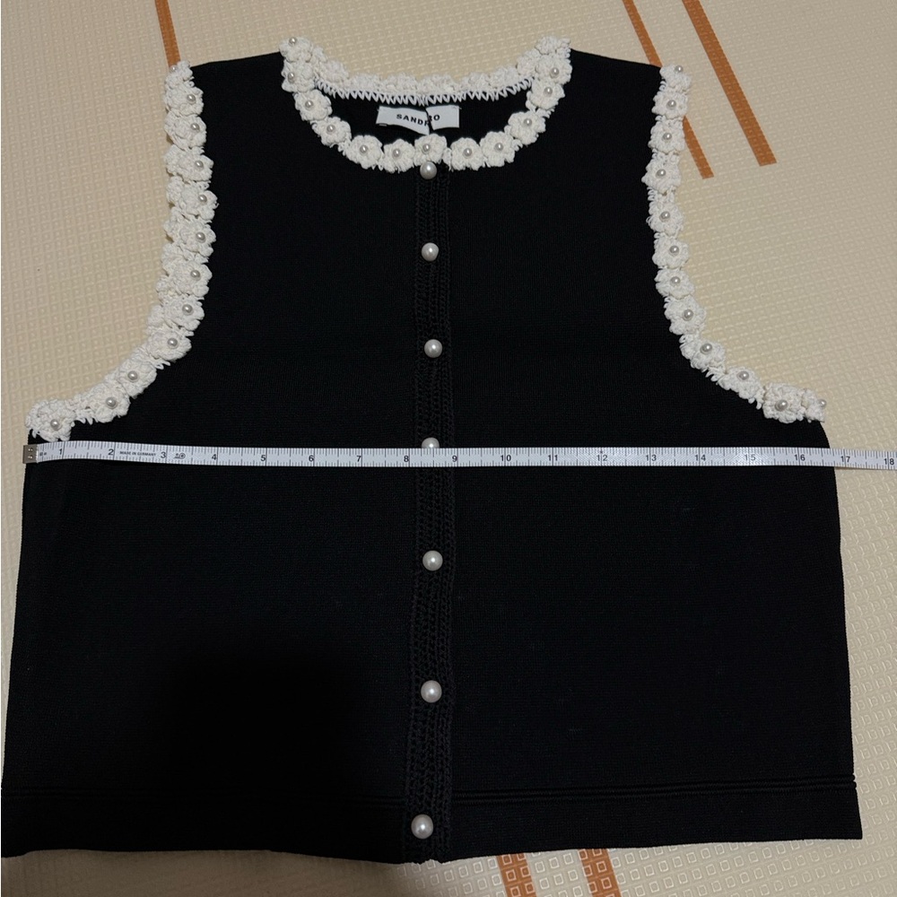 Sandro Crochet Cardigan size 3 - Picture 6 of 11